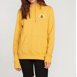 Volcom hoodie yellow